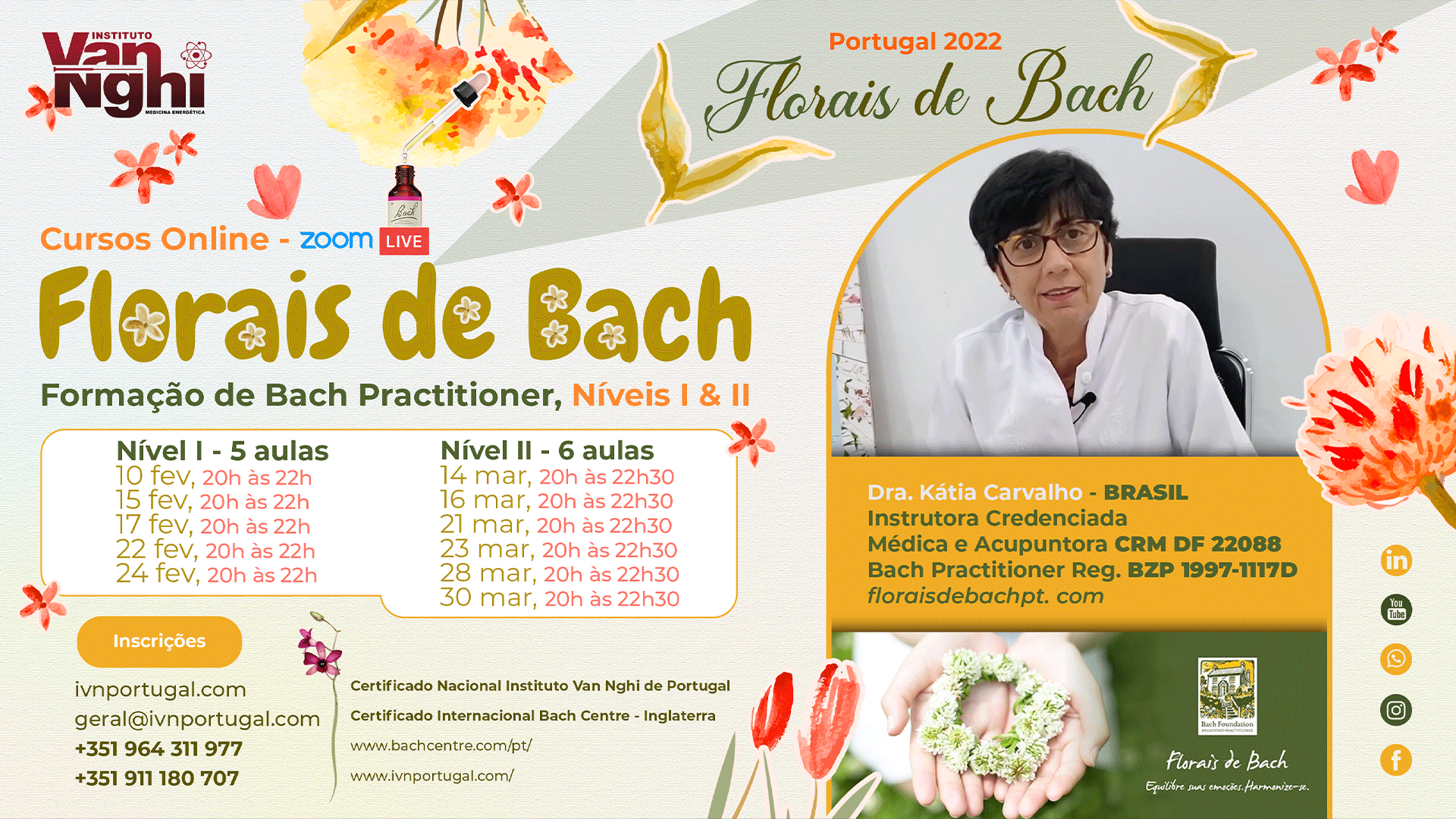 Florais de Bach, Nível I & II