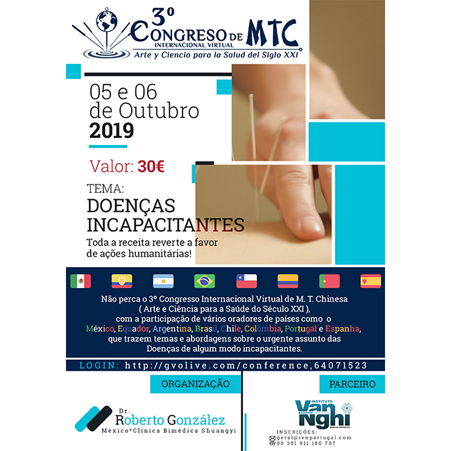 3º Congresso Internacional Virtual de Medicina tradicional Chinesa