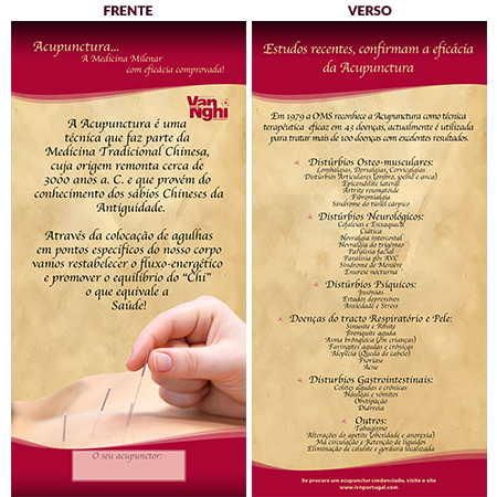 Flyer Eficácia da Acupuntura
